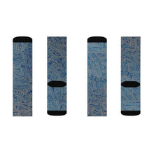 Load image into Gallery viewer, Dancing Blue Sublimation Socks