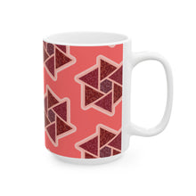 Load image into Gallery viewer, Tri-Flower Ceramic Mug, (11oz, 15oz)