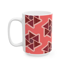 Load image into Gallery viewer, Tri-Flower Ceramic Mug, (11oz, 15oz)