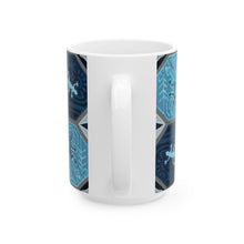 Load image into Gallery viewer, Blue Lizard Ceramic Mug, (11oz, 15oz)