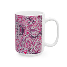 Load image into Gallery viewer, PINK MUSIC Ceramic Mug, (11oz, 15oz)
