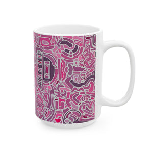 PINK MUSIC Ceramic Mug, (11oz, 15oz)