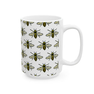 BEE Ceramic Mug, (11oz, 15oz)