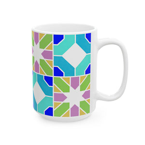 Groovy Stained Ceramic Mug, (11oz, 15oz)