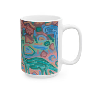 DINO Ceramic Mug, (11oz, 15oz)