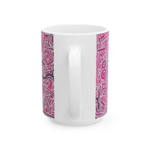 PINK MUSIC Ceramic Mug, (11oz, 15oz)