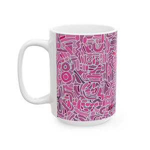 PINK MUSIC Ceramic Mug, (11oz, 15oz)