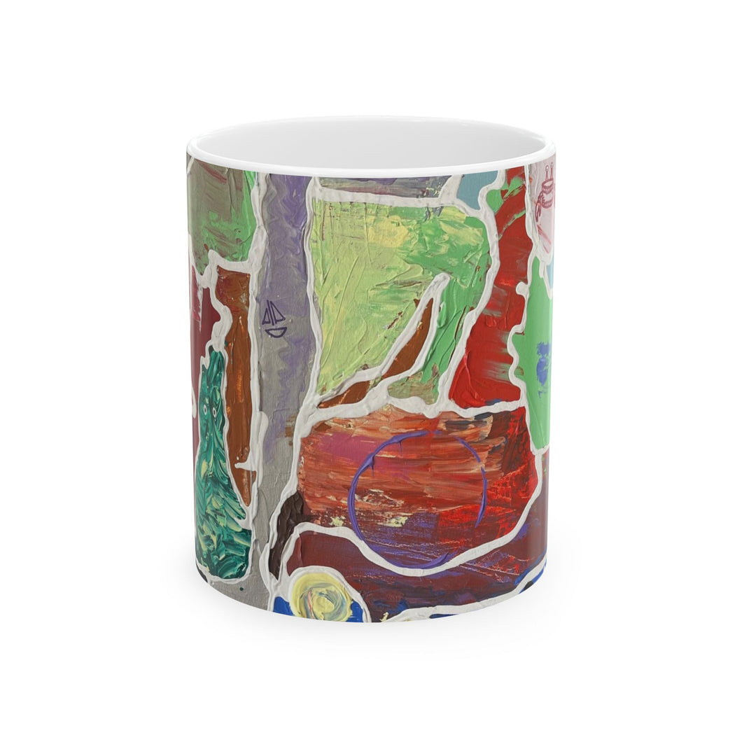 FIRST ABSTRACTION Ceramic Mug, (11oz, 15oz)