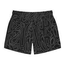 Load image into Gallery viewer, Black background Flower - Swim Trunks (AOP)
