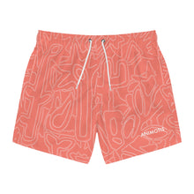 Load image into Gallery viewer, Salmon Flower - Swim Trunks (AOP)
