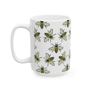 Honey Bee Ceramic Mug, (11oz, 15oz)