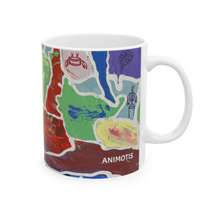 FIRST ABSTRACTION Ceramic Mug, (11oz, 15oz)