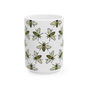 Honey Bee Ceramic Mug, (11oz, 15oz)