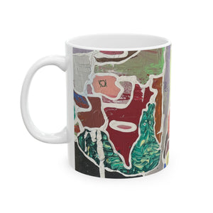 FIRST ABSTRACTION Ceramic Mug, (11oz, 15oz)