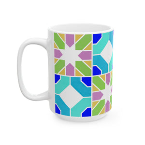 Groovy Stained Ceramic Mug, (11oz, 15oz)