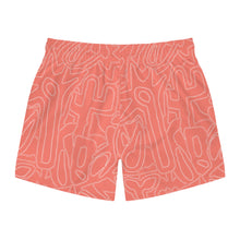 Load image into Gallery viewer, Salmon Flower - Swim Trunks (AOP)
