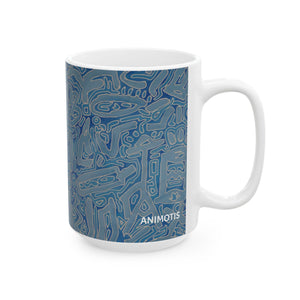 BLUE SOMETHING Ceramic Mug, (11oz, 15oz)